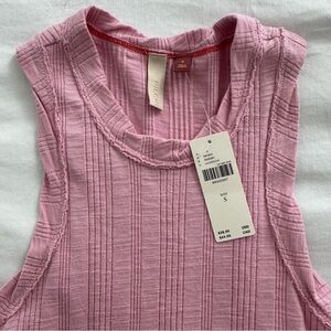 Pilcro Textured Pink Tank Top